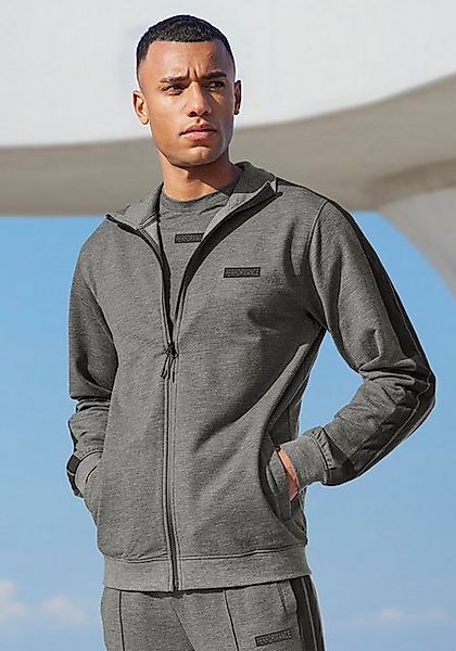 AUTHENTIC LE JOGGER Sweatjacke mit seitlichen Streifen und Taschen günstig online kaufen