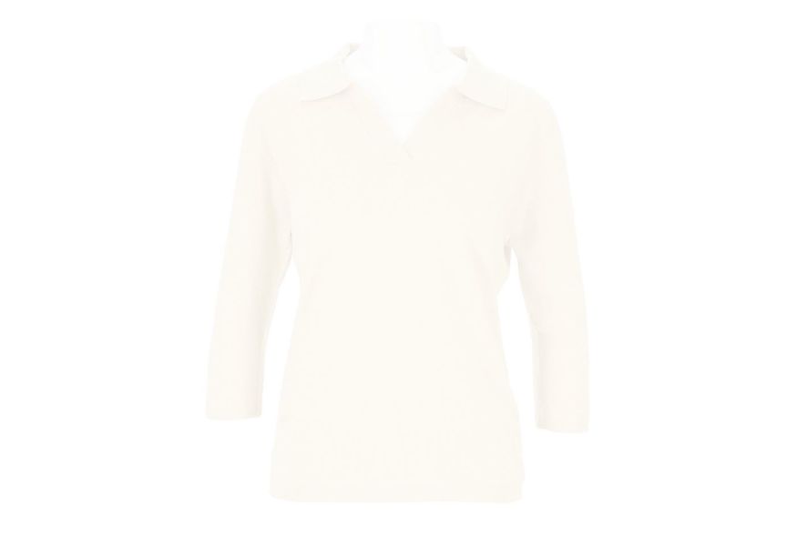 halsüberkopf Accessoires Poloshirt Feinstrickshirt mit 3/4-Arm Baumwolle-Ka günstig online kaufen