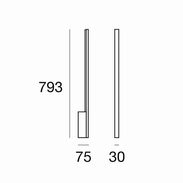 Xilema W1 - minimalistische LED-Wandleuchte, weiß günstig online kaufen