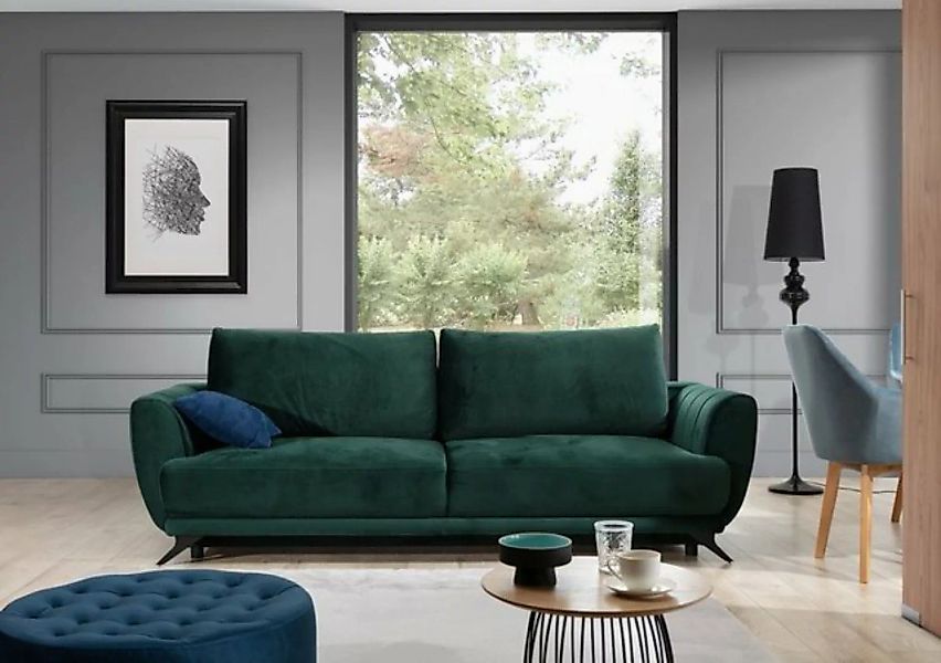 Luxusbetten24 Schlafsofa Designer Sofa Megan, mit Schlaffunktion und Staura günstig online kaufen