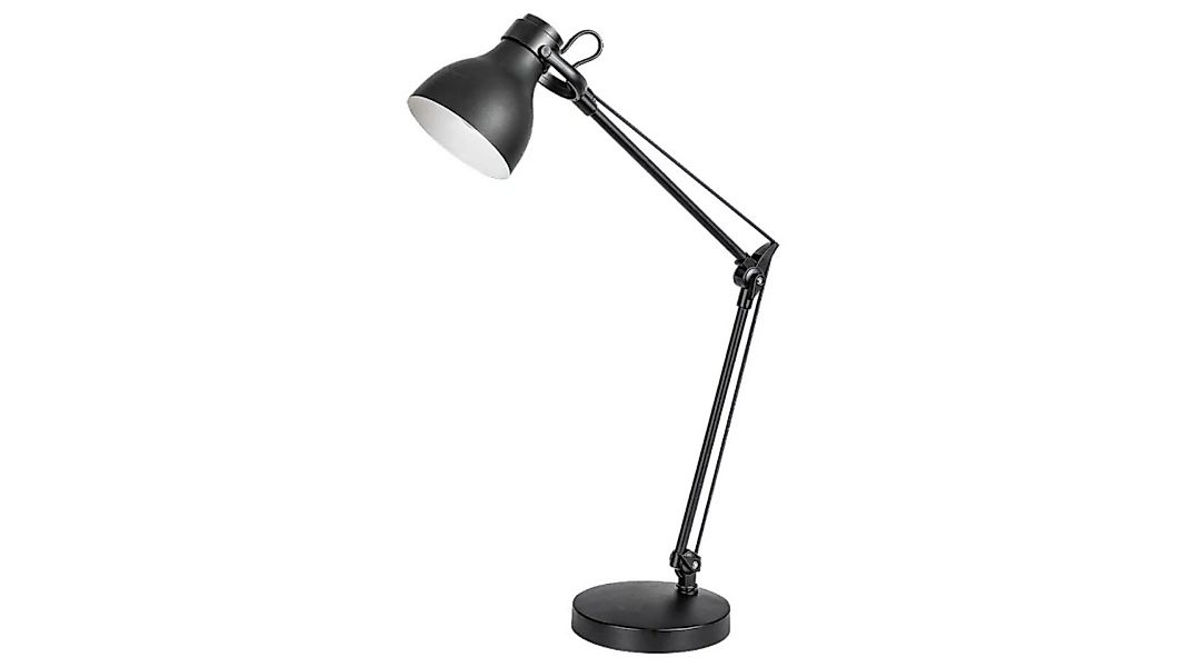 Schreibtischlampe Schwarz Metall E14 Carter günstig online kaufen