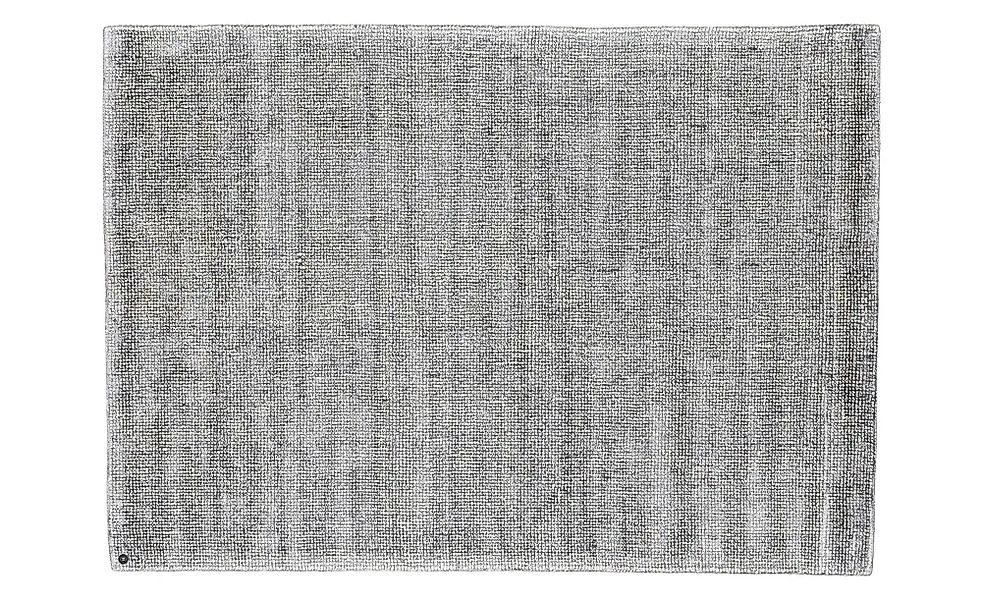 Tom Tailor Wollteppich  Groove ¦ silber ¦ Viskose ¦ Maße (cm): B: 160 Teppi günstig online kaufen