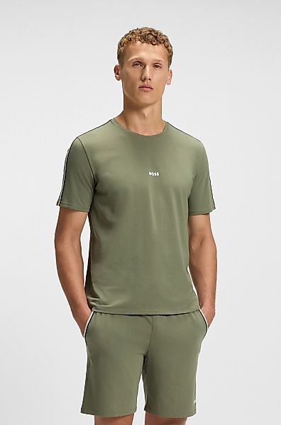BOSS T-Shirt "Unique", aus elastischer Baumwolle mit Tape-Details, regular günstig online kaufen