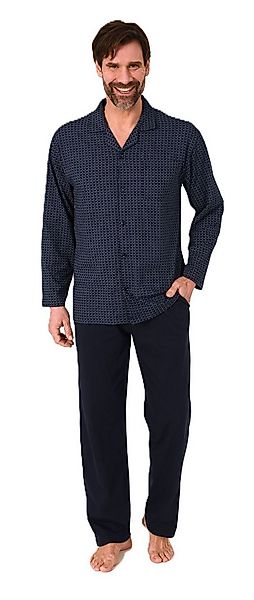 Normann Pyjama Herren Langarm Schlafanzug zum durchknöpfen, auch in Übergrö günstig online kaufen