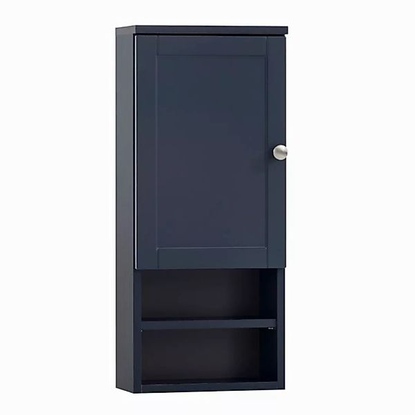 Lomadox Hängeschrank JONA-80 Badezimmerschrank in blau 30cm breit, 1 Tür, 2 günstig online kaufen