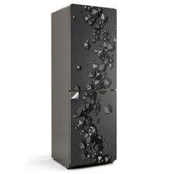 Tulup Möbelfolie Schwarz Selbstklebend Tür Kühlschrank günstig online kaufen