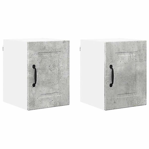 vidaXL Küchenwandschrank mit Regal 2 Stk Beton Grau 30 x 31 x 40 cm 885212 günstig online kaufen