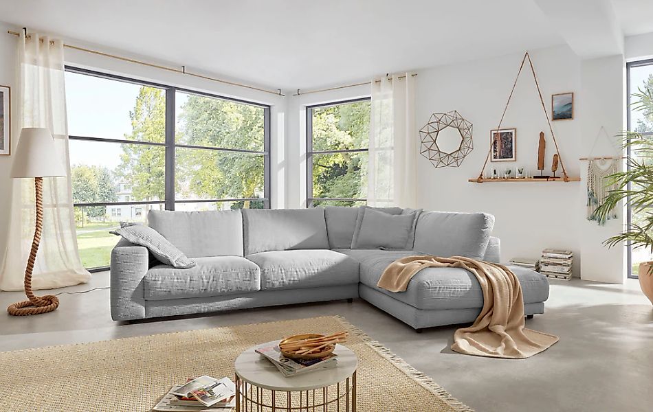 Places of Style Ecksofa "Enisa XXL B/T/H: 325/224/85 cm L-Form", Kuschelig, günstig online kaufen