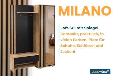 Deine Möbel 24 Garderobenschrank MILANO Garderobe günstig online kaufen