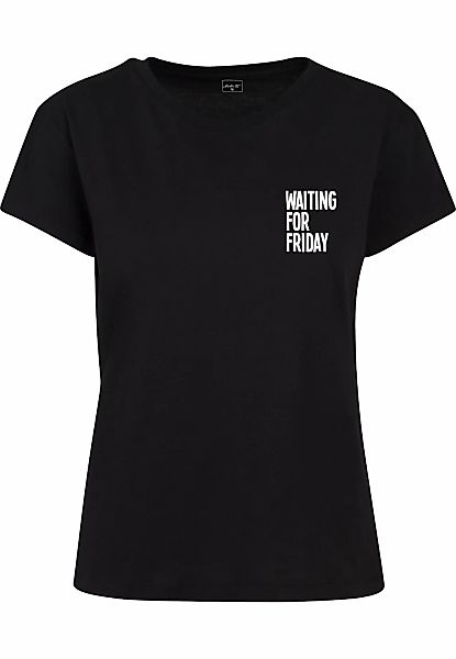 MisterTee T-Shirt "MisterTee Damen Ladies Waiting For Friday Box Tee" 1 Stk günstig online kaufen