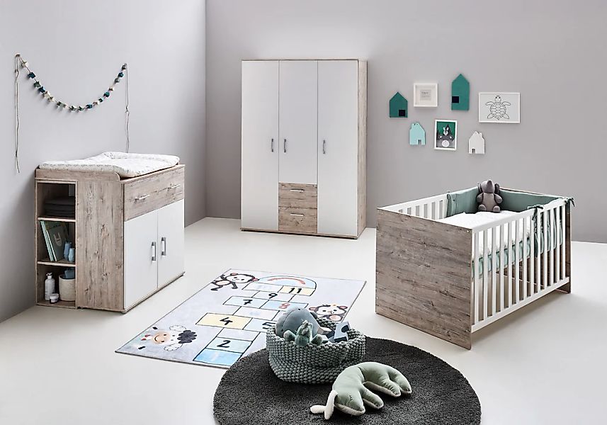 Home affaire Babyzimmer-Komplettset "Rieke, mitwachsende Möbel bis ins Juge günstig online kaufen