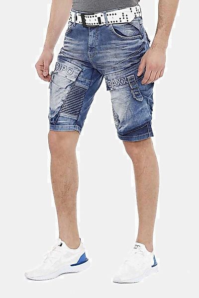 Cipo & Baxx Shorts "Shorts" mit lässigem Rippenmuster, CK-189 günstig online kaufen