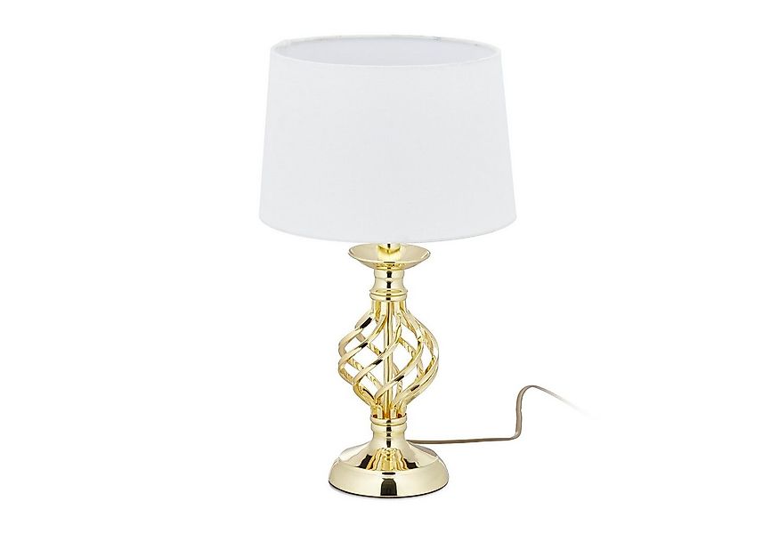 relaxdays Tischleuchte Tischlampe modern dimmbar, gold günstig online kaufen