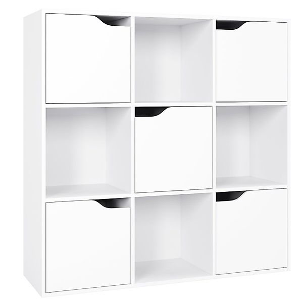 Homfa Bücherregal mit 5 Türen, Standregal, günstig online kaufen