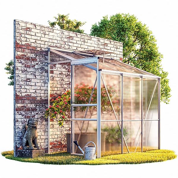 Gardebruk Gewächshaus, Beistell Aluminium 3,8m³ mit günstig online kaufen