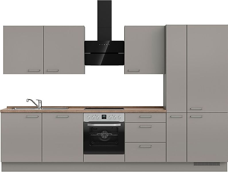 nobilia® Küchenzeile »"Laser II", Ausrichtung wählbar, Breite 330 cm« vormo günstig online kaufen