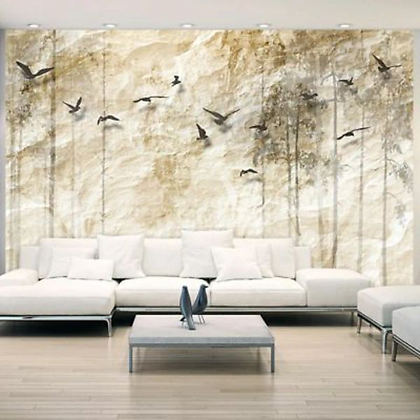 artgeist Fototapete Paper World schwarz/beige Gr. 350 x 245 günstig online kaufen