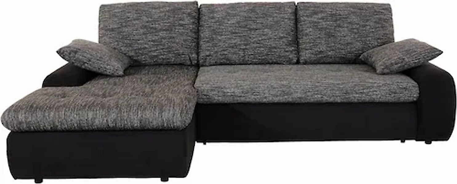 TRENDMANUFAKTUR Ecksofa »Indie, modern und bequem, Materialmix, L-Form«, wa günstig online kaufen