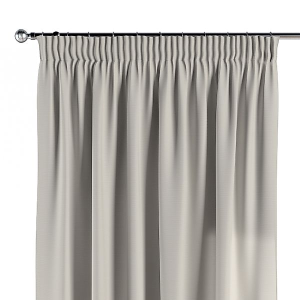 Vorhang mit Kräuselband, hellgrau , Cotton Panama (702-45) günstig online kaufen