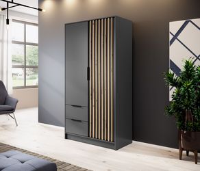 MOEBLO Kleiderschrank JOHN (Latten aus Holz, günstig online kaufen