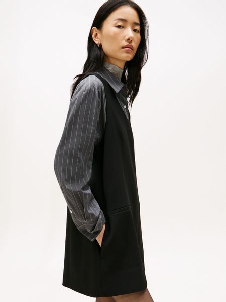 Tommy Hilfiger A-Linien-Kleid PUNTO V-NK NS günstig online kaufen