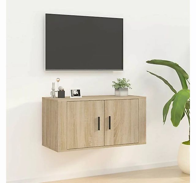 furnicato TV-Schrank TV-Wandschrank Sonoma-Eiche 80x34,5x40 cm günstig online kaufen