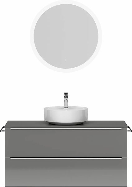 nobilia Badmöbel-Set "Alvene", (2 St., vormontiert, mit Soft-Close), Hochgl günstig online kaufen
