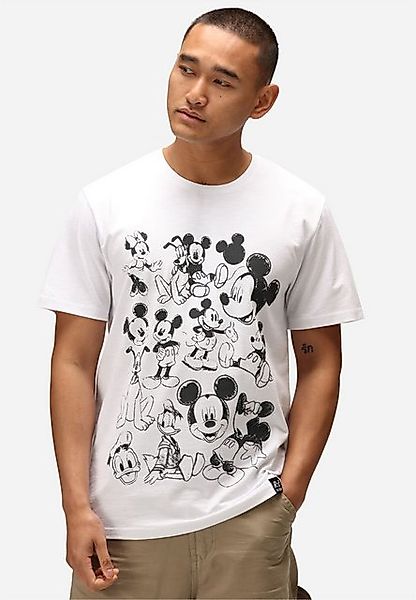 Recovered T-Shirt Disney Mickey and Friends Sketch (1-tlg) mit tollem Micke günstig online kaufen