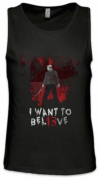 Urban Backwoods Tanktop I Want To Bel13ve Ärmelloses T-Shirt Freitag Horror günstig online kaufen
