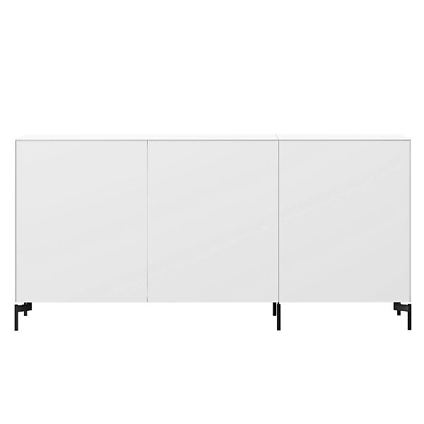 Piure - Edit Q Sideboard 181,3x48x87,5cm mit Doppeltür - weiß/anthrazit/mat günstig online kaufen
