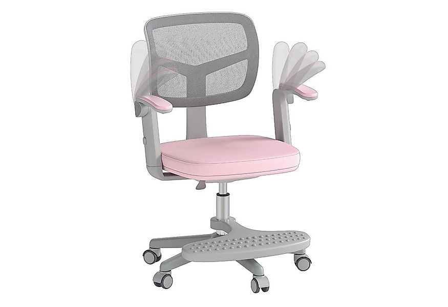 COSTWAY Drehstuhl, Kinder mit 5 Rollen, Schreibtischstuhl höhenverstellbar günstig online kaufen