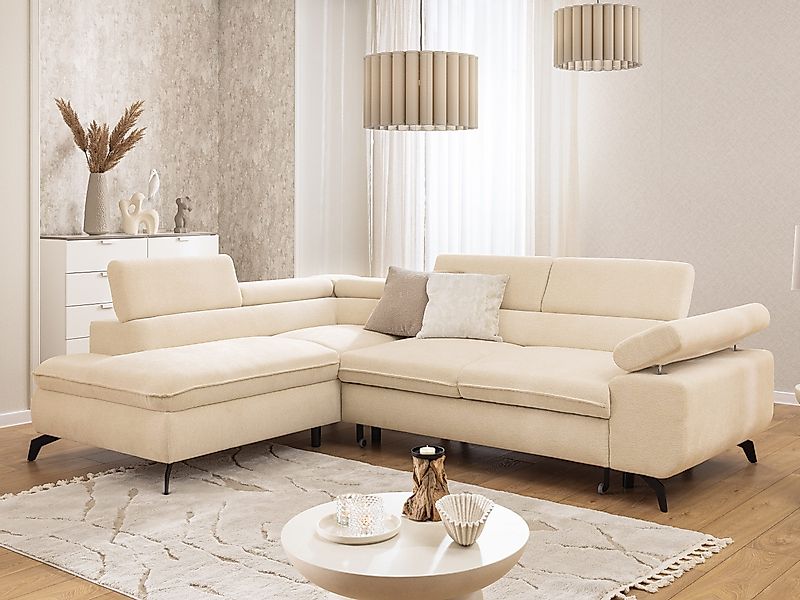 S-Style Möbel Ecksofa Bonnie mit Schlaffunktion günstig online kaufen