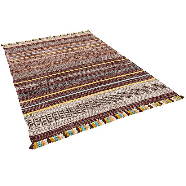 Pergamon Wollteppich Natur Teppich Kelim Kalleen, günstig online kaufen