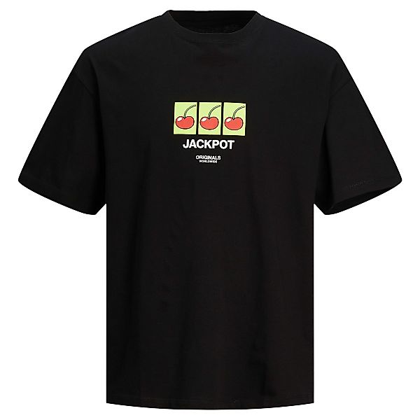Jack&Jones T-Shirt mit Print Farbe schwarz Größe: 3XL günstig online kaufen