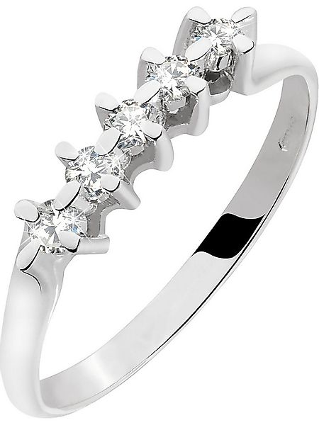 CHRIST Diamantring CHRIST Damen-Damenring 750er Weißgold 5 Diamant günstig online kaufen