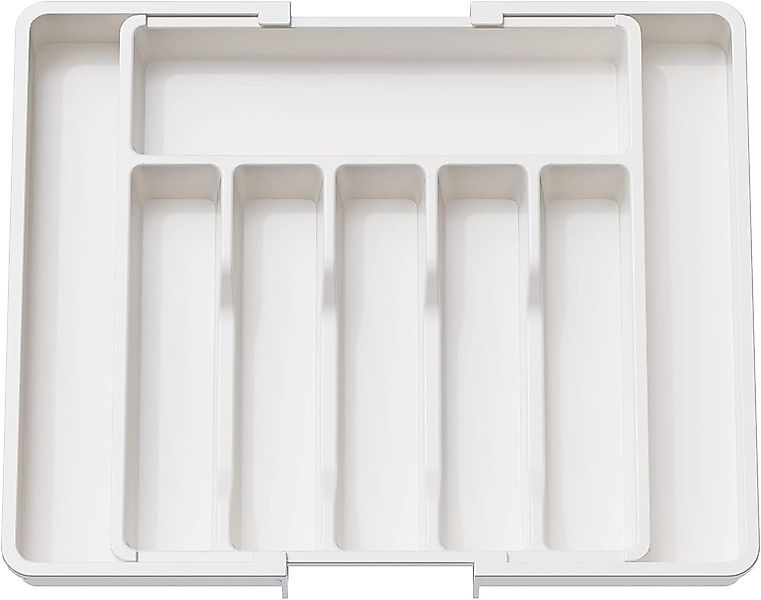FOSMET Besteckeinsatz Erweiterbarer Besteckkasten aus Kunststoff günstig online kaufen