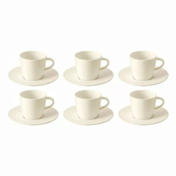 Villeroy & Boch Manufacture Rock Kaffee Set weiß 12-teilig Geschirrsets günstig online kaufen