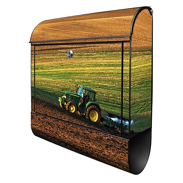 Banjado Design Briefkasten Schwarz Pulverbeschichtet 39x47x14cm 2 Schlüssel günstig online kaufen