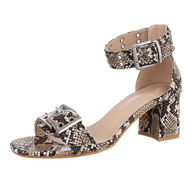 Ital-Design Elegante Sandalen mit Blockabsatz, vielseitig und komfortabel S günstig online kaufen