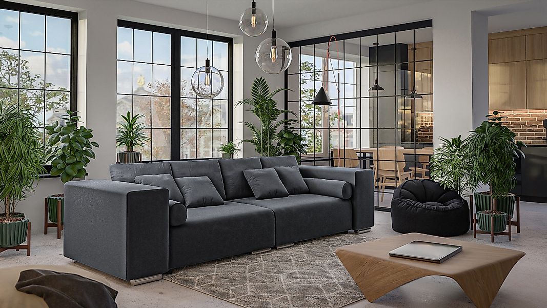S-Style Möbel Big-Sofa Cork mit Schlaffunktion günstig online kaufen