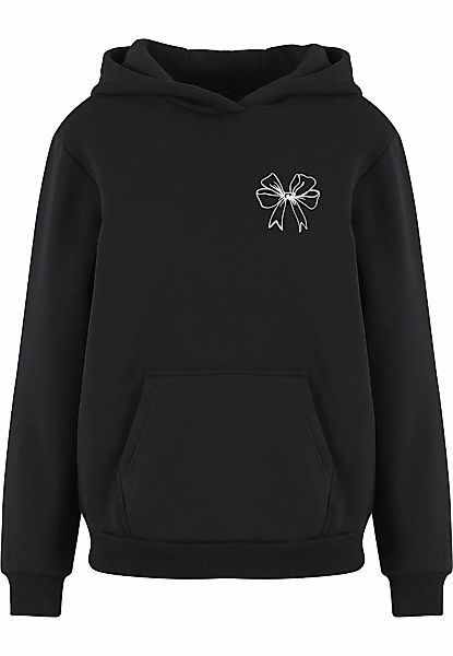 Miss Tee Kapuzenpullover "Miss Tee Good Vibes Bow Ladies Fluffy Hoody" günstig online kaufen