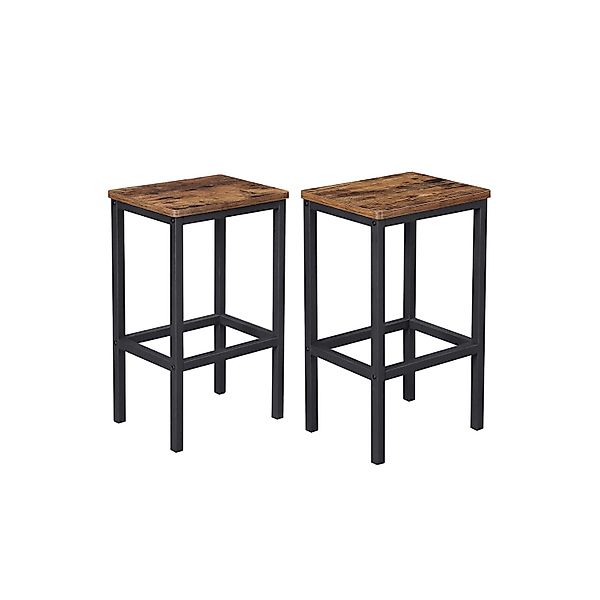 Barhocker 2er-Set   ¦ braun ¦ Maße (cm): B: 40 H: 65 Polstermöbel > Hocker günstig online kaufen