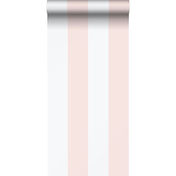 Sanders & Sanders Tapete Streifen Hellrosa und Weiß 53 cm x 10.05 m günstig online kaufen