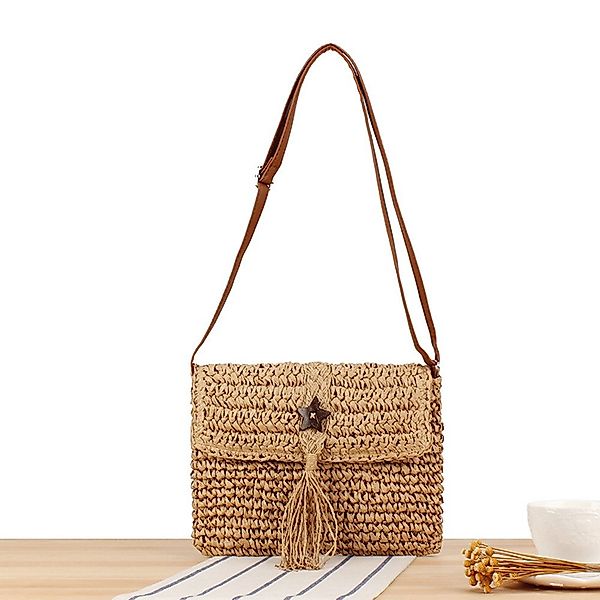 Coonoor Strandtasche Umhängetasche Damen, Strohtaschen für günstig online kaufen