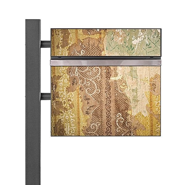 Banjado Standbriefkasten Anthrazit 45x120x16.5cm Groß Inkl. Montagematerial günstig online kaufen