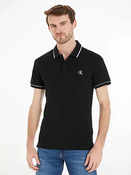 Calvin Klein Jeans Poloshirt "CK ESSENTIAL TIPPING SLIM POLO", mit Markenst günstig online kaufen