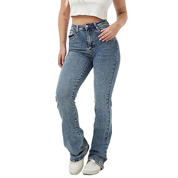 Ital-Design Bootcut-Jeans Hohe Taillen-Jeans für Damen günstig online kaufen