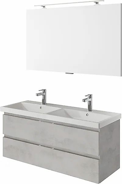 Saphir Badmöbel-Set »Serie 4035 2-teilig, Keramik-Doppelwaschtisch mit LED- günstig online kaufen