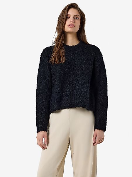 Noisy may Rundhalspullover NMSASSY L/S O-NECK KNIT NOOS Materialmix, relaxe günstig online kaufen