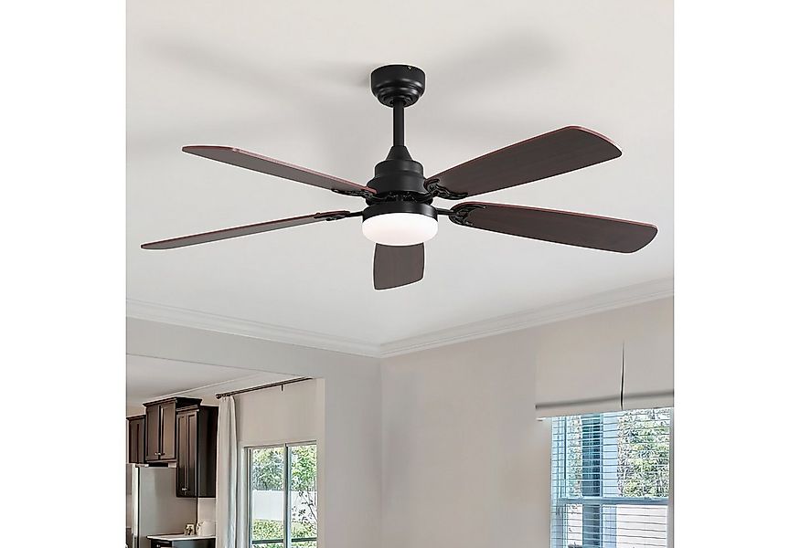 Sofucor Deckenventilator mit LED-Beleuchtung und Fernbedienung, DC, 132cm, günstig online kaufen